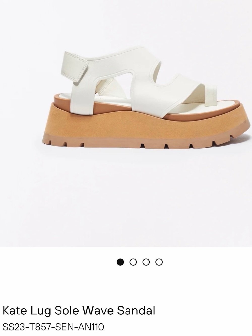 Sold Out Phillip Lim White
Leather Kate Lug Sole Platform